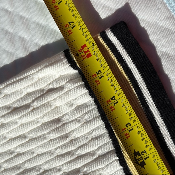 *Lizgolf by Liz Claiborne* Ivory Knit V-Neckline
Button Down Sweater/Cardigan - Picture 9 of 10